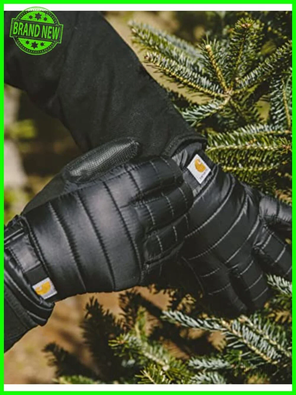 Women's Recycled Ripstop Taffeta Quilted Gloves with PU Palm, Waterproof
